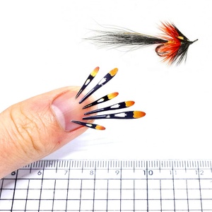 Matériaux pour la pêche à la mouche : Cape de cou, autocollant de plume secondaire, mouche humide classique, œil de coq de jungle artificiel - Product Image 3