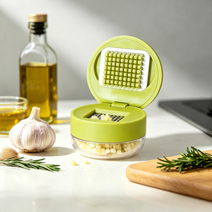 Presse-ail multifonction DF22, hachoir à ail, presse-ail de cuisine, hachoir à gingembre et oignon, outil pour écraser les aliments pour bébés - Product Image 5