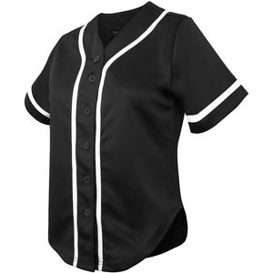 TOPTIE 2025 Women's Hip Hop Hipster <b>Button</b> Down Baseball Jersey T-Shirt Fashionable Clothing - Product Image 6