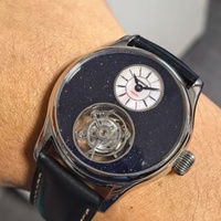 Reloj Merkur 100% Tourbillon para hombre, reloj de zafiro con esfera de piedra Natural para hombre, relojes de pulsera mecánicos, reloj Masculino