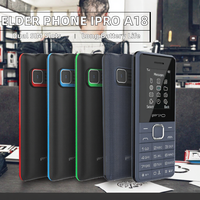 Teléfono Móvil IPRO A18 Versión Global Desbloqueada, Pantalla TFT de 1.77 Pulgadas, Doble SIM, Cámara de 0.3MP, Gran Memoria, Batería de 1000mAh de Larga Duración
