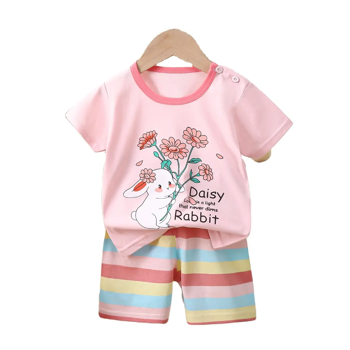 2024 Babykleidungssets niedrige MOQ verschiedenes Design Jeans T-Shirt-Sets 2-teilig Baby-Jungen Sommer kurze Ärmel Shorts 1-4Jahre