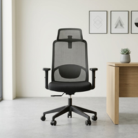Silla de Oficina Ergonómica de Malla al por Mayor, Silla Giratoria con Ruedas y Altura Ajustable, con Respaldo Transpirable para Oficina en Casa