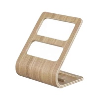 Étagères de rangement en bois à double niveau pour bureau avec design détachable pour support de télécommande