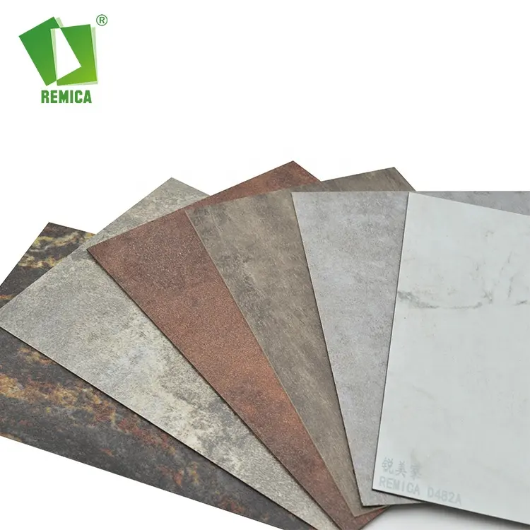 Remica HPL Factory Fireproof Marble Grain HPL Laminate Sheets For Hotel Reception And Kitchen Cabinet