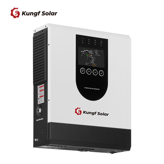 Kungf Solar  24V Hybrid Solar Inverter UPS 5.0 KW Pure Sine Wave Single Phase Off-Grid Inverter with Lithium Battery Support
