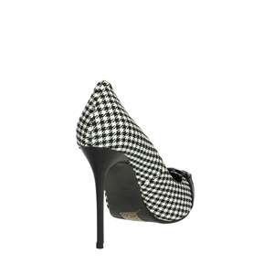 Escarpins pour femme Laura Biagiotti 8319 Noir Blanc Taille 40 Talon pied-de-poule - Product Image 3