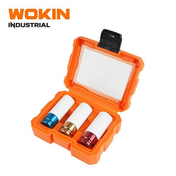 WOKIN 233003 3pcs 1/2in Crmo Impact Bit Socket Set