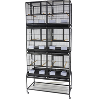 Cage à oiseaux en métal à motif solide de luxe pour canari et perroquet Cage élégante en métal pour animaux de compagnie en boîte Jaulas Para Pajaros
