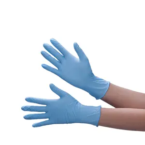 CANMAX vente en gros de gants bon marché bleu/blanc 100% gants en Nitrile de haute qualité gants en Nitrile petits