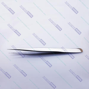 Pince à épiler pour extensions de cils en acier inoxydable, pointe droite, durable, avec logo et emballage personnalisés - Product Image 3