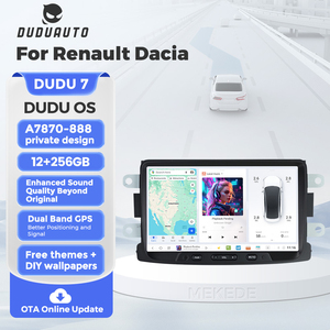 Écran tactile Android 8 pouces Mekede DUDUAUTO avec Carplay, Android <span class=keywords><strong>Auto</strong></span>, Wifi, GPS, Bluetooth, compatible Dudu7, ADAS, DVR pour <span class=keywords><strong>Renault</strong></span> Dacia - Product Image 1