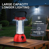 Lanterne solaire LED portable à gradation progressive, haute luminosité, lampe de camping d'urgence LED, lampe de camping solaire d'extérieur