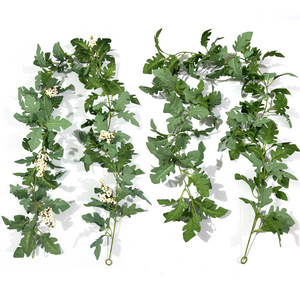 Artificial Green Vines With White Berries 100cm-200cm Multi Piece Package For Christmas Home <b>Decor</b> <b>Wall</b> Hanging Silk <b>Flower</b> - Product Image 1