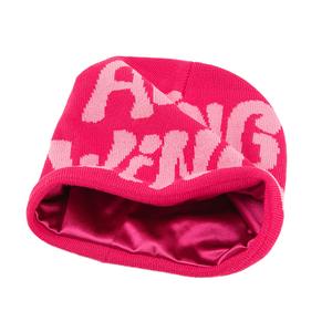 Nouveau bonnet en acrylique tendance Y2K, fibre jacquard, bonnet d'hiver chaud, broderie personnalisée, lettres imprimées, style d'image à la mode - Product Image 4
