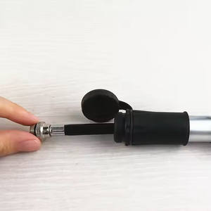 ปั๊มลมจักรยานขนาดเล็กแรงดันสูง วาล์ว Schrader สำหรับจักรยานเสือภูเขาและจักรยานถนน ทำจากอลูมิเนียมอัลลอยด์และพลาสติก พร้อมเกจวัดแรงดัน - Product Image 4