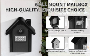 HG6 New Design Key <b>Lock</b> <b>Box</b> Wall Mount <b>Combination</b> Safe Security With G6 Portable Key <b>Lock</b> <b>Box</b> Security Safe <b>Lock</b> Storag - Product Image 5