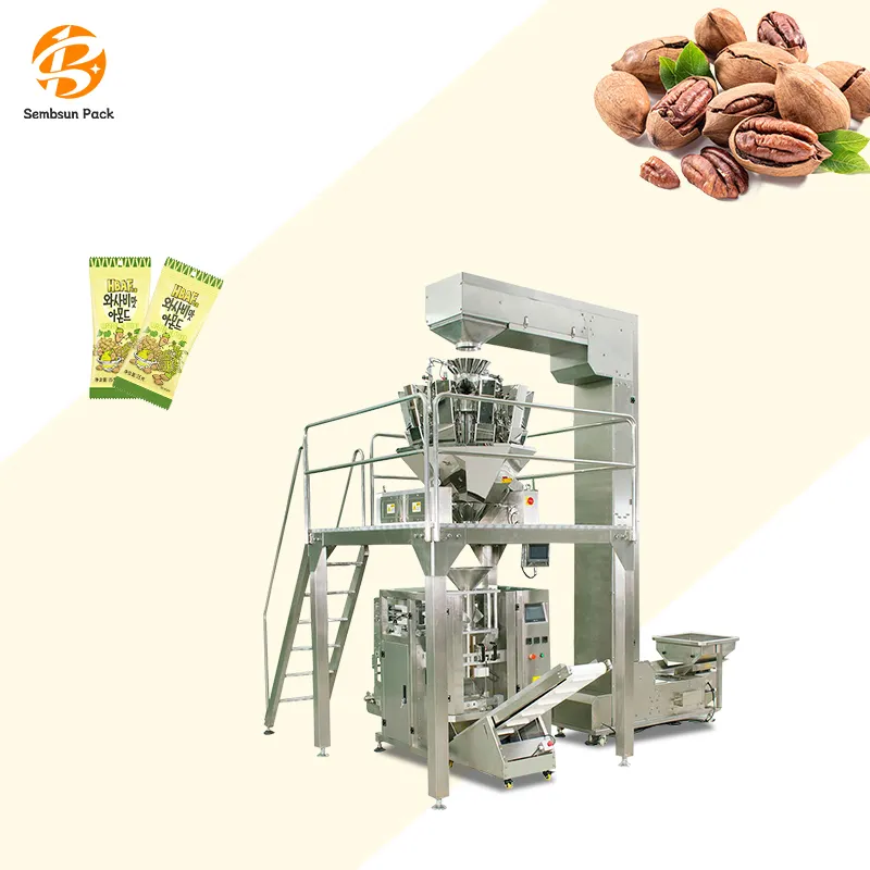 Multifunctional Vertical Weighting Filling Grain And Nuts Mixed Nut Packaging Multifunction Small Food Packing Machine