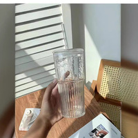 Verre à vin en verre de couleur unie style Ins, à double paroi, sur pied haut, de grande taille, de forme horizontale, idéal pour un usage domestique, grande capacité