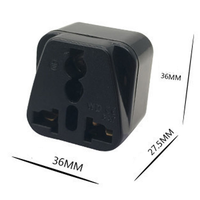 Adaptateur de voyage universel en cuivre noir 10A 250V EU US UK AU Japon Suisse Allemagne France vers Israël Égypte Pakistan