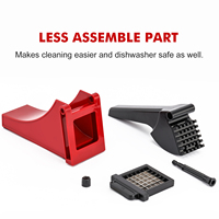 Bpa Gratis Multifunctionele Groentesnijder Aardappelchips Cutter Fruit Dicer Handleiding Gesneden Groentesnijder