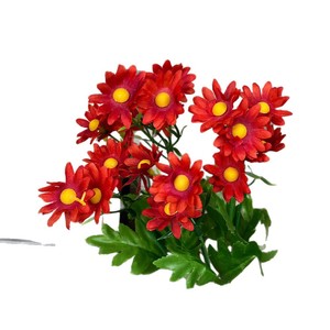 Bouquet de marguerites artificielles Yixuan, fleurs en soie réalistes, décoration de mariage, arrangement pour salon - Product Image 5