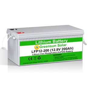 Solar Battery 12v Lithium Batteries 200ah 400ah 12volt Solar Battery 5 Year Warranty