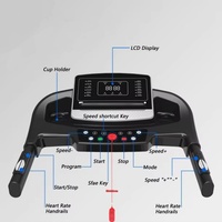 Caminadora Plegable Manual de 3 Niveles para Uso Doméstico, con Inclinación y Bluetooth