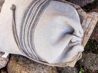 Sac en lin réutilisable en gros, pochette à cordon en jute naturelle et coton, sac de rangement pour pain, sac anti-poussière pour l'emballage alimentaire en cuisine