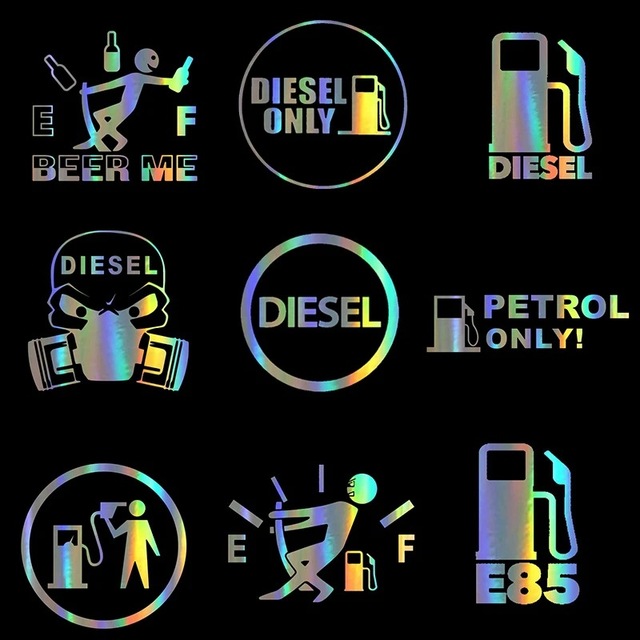 Custom Logo Car Sticker Decals Funny Vinyl Tank Charging Graphics Factory Direct Customizable Car Decorations