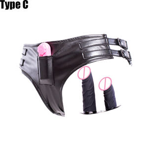 Мужские и женские кожаные брюки для самостоятельной мастурбации - Product Image 4