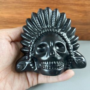 นกหวีดเซรามิคโอคาริน่ารูปผี สำหรับฮาโลวีน แอซเท็ก เทพแห่งความตาย นกหวีดเสียงกรีดร้องสยองขวัญ ของเล่นคลายเครียด อุปกรณ์เชียร์ลีดเดอร์ - Product Image 4