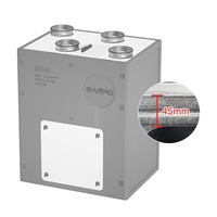 Système de ventilation VMC à double flux ERV avec structure rectangulaire en EPP, unité de récupération de chaleur verticale HRV, récupérateur d'air