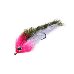 Baitfish Polar Game Changer Fly Peixe Articulado Spine Fly Big Streamers para Trout Bass Pike Tarpon Moscas De Pesca De Água Salgada