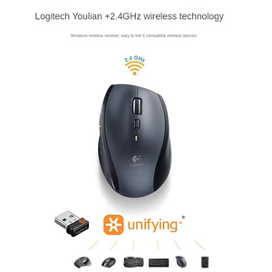 Logitech M705 Enterprise Wireless Laser <b>Mouse</b>, Dual-Mode Scroll Right-Hand Ergonomic <b>Mouse</b> for Office Laptop Desktop - Product Image 4