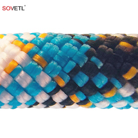 Corde en polyester/nylon colorée, corde à arbre haute résistance, corde tressée en polyester/nylon de haute qualité