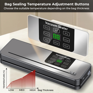 75kPa 120W 30cm Seal 4L/min Touch Screen Multi-Bag Sealing Bag Cutter Wet Dry Household Food Vacuum Sealer Machine - Product Image 3