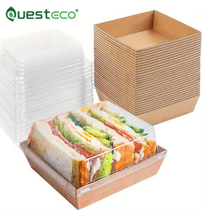 All'ingrosso a buon mercato prezzo personalizzare Pita scatola <span class=keywords><strong>Sandwich</strong></span> <span class=keywords><strong>Sandwich</strong></span> Banel Box scatole di carta Deli per <span class=keywords><strong>Sandwich</strong></span> - Product Image 1