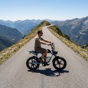 Bicicleta Eléctrica de Montaña con Llantas Anchas para Subir Colinas, con Transmisión de 7 Velocidades, Modelo Switchback Cruiser para Aventuras en Caminos de Montaña - Product Image 6