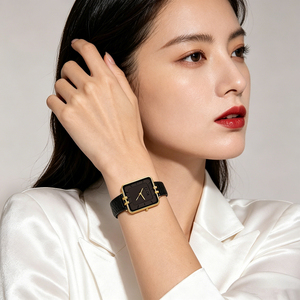 นาฬิกา CILOA รุ่น Black Square สำหรับผู้หญิง ปรับแต่งได้ แฟชั่นย้อนยุค คุณภาพสูง สวยงาม กันน้ำ นาฬิกาควอตซ์สำหรับใส่ทำงาน - Product Image 3