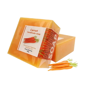 Savon artisanal à la carotte, <span class=keywords><strong>beauté</strong></span> naturelle pour éliminer les taches brunes, pour tous les types de peau, service complet OEM ODM - Product Image 1