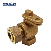 Vanne à boisseau sphérique manuelle en laiton CW617n DN15 90 degrés avec filetage femelle, verrouillable, antivol, pour compteur d'eau, OEM Philippines
