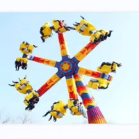 Équipement de parc d'attractions Waimar jeux de carnaval chaise rotative à 360 degrés manèges de clown amusants de cirque fou