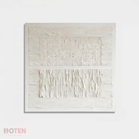 Peinture à l'huile moderne peinte à la main sur toile, texture abstraite blanche, art mural, cadre personnalisé, décoratif tridimensionnel, HOTEN Nouvel An