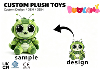 Roboter-Insekten-Plüschtier Niedliche Sci-Fi-Cartoon-Figur Gefüllte Puppe für Kinder-Sammlung Großhandel Roboter-Insekten-Plüschtier