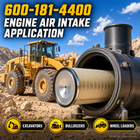 Filter Udara Mesin Komatsu 600-181-4400 untuk Peralatan Konstruksi Sistem Filtrasi Asupan Udara Mesin Diesel