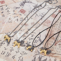 Collier pendentif cheval pour femme, bijoux minimalistes tendance, vente en gros