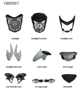 Couvercle latéral du réservoir de carburant en plastique pour moto CBX 250 Twister - Product Image 6