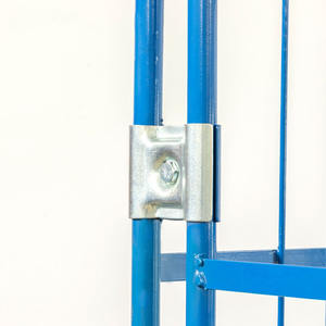 China Hot Selling Stalen Opvouwbare Rolkooi 500Kg Platform Trolley Logistieke Roll Container Fabriek Direct Transport - Product Image 5