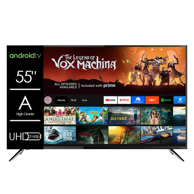 Factory OEM 55 65 75 85 Inch Smart TV 4K UHD Flat Screen LED Smart TV Television 4K Smart TV